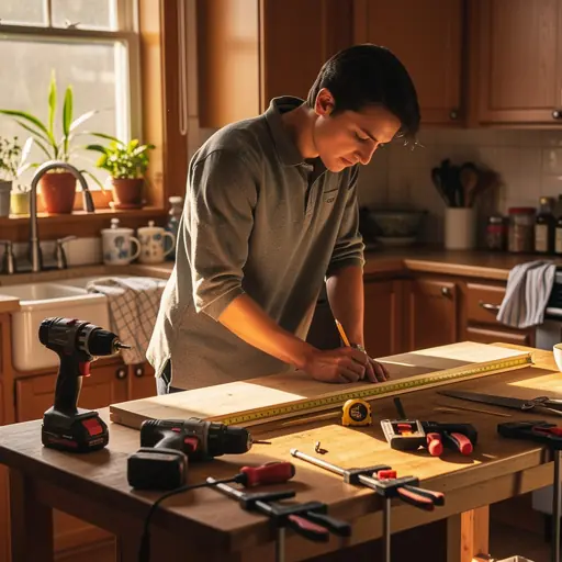 femme préparant une recette familiale dans une cuisine simple et chaleureuse