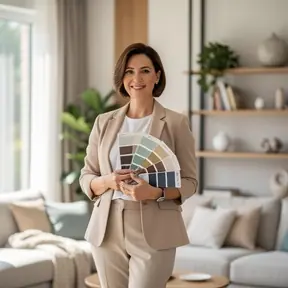 femme cuisinière française souriante en cuisine avec lumière douce
